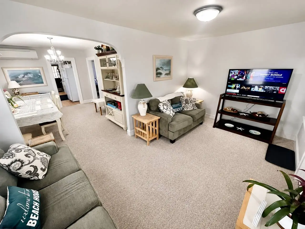 Living area and seating, second floor at 110 East 23rd Avenue